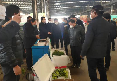 市委副书记徐大勇同志一行视察东高市场...